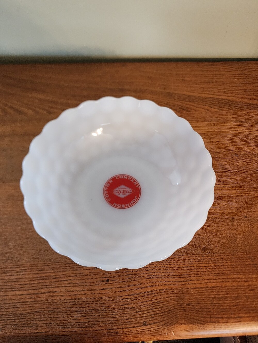 VTG Milk Glass Bowl